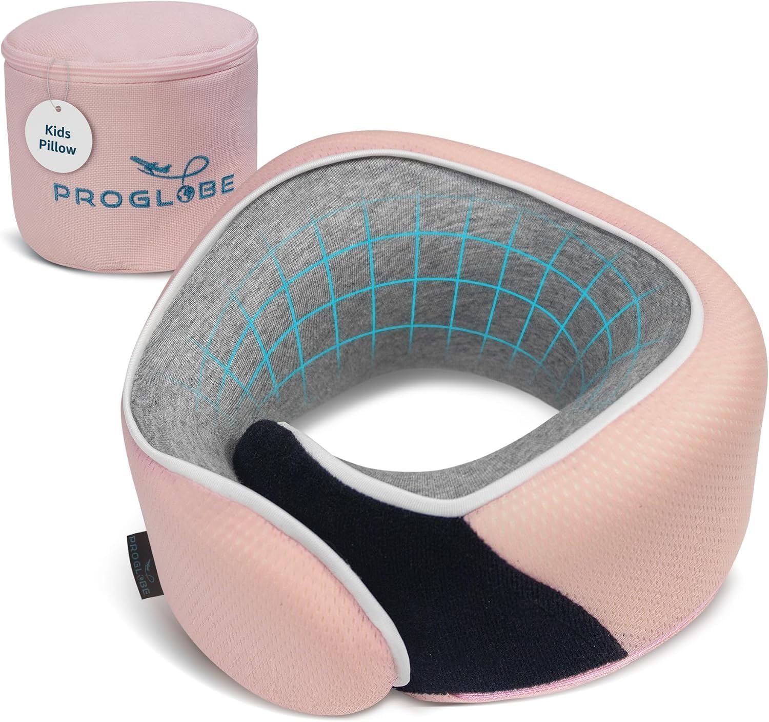 Proglobe Kids Ergonomic Memory Foam Neck Pillow
